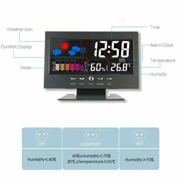 color screen calender & clock