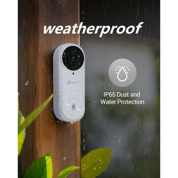 ezviz db2 2k battery powered video doorbell kit
