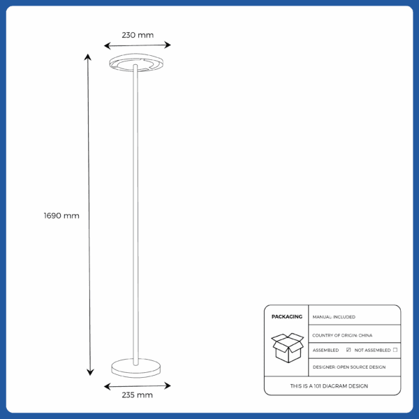 chroma circular floor lamp (20490500493)