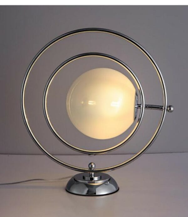 rotating moon table lamp chrome (20490500369)