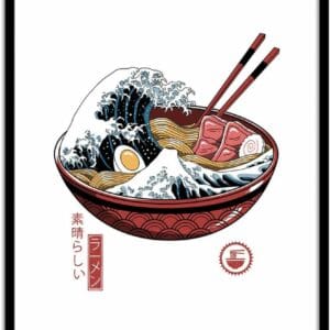 art poster great ramen wave white version vincent trinidad