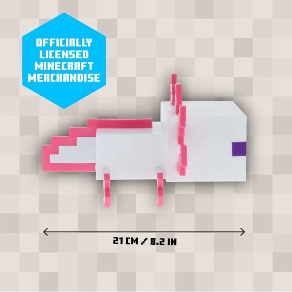 minecraft axolotl night light lamp