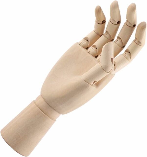wooden mannequin hand artist model
