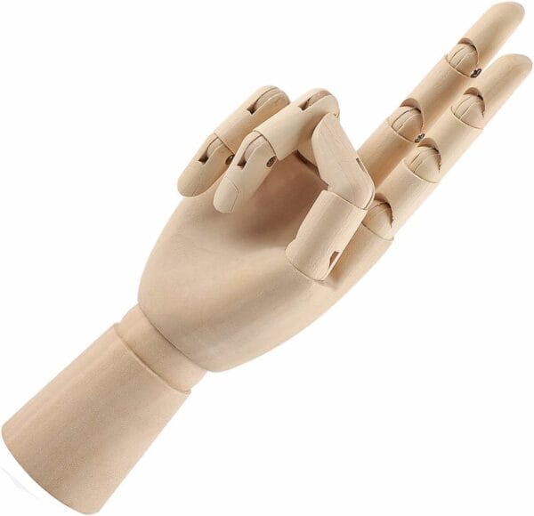 wooden mannequin hand artist model