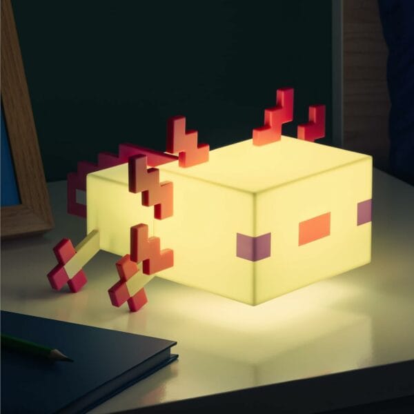 minecraft axolotl night light lamp