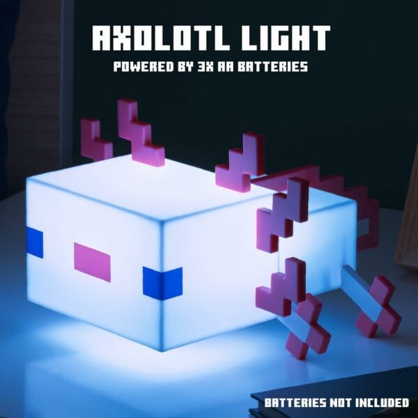 minecraft axolotl night light lamp