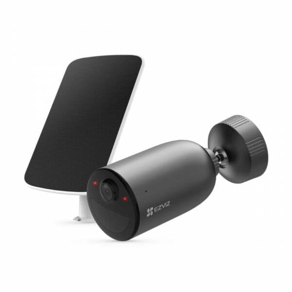 ezviz eb3 2k smart home battery camera and solar panel kit