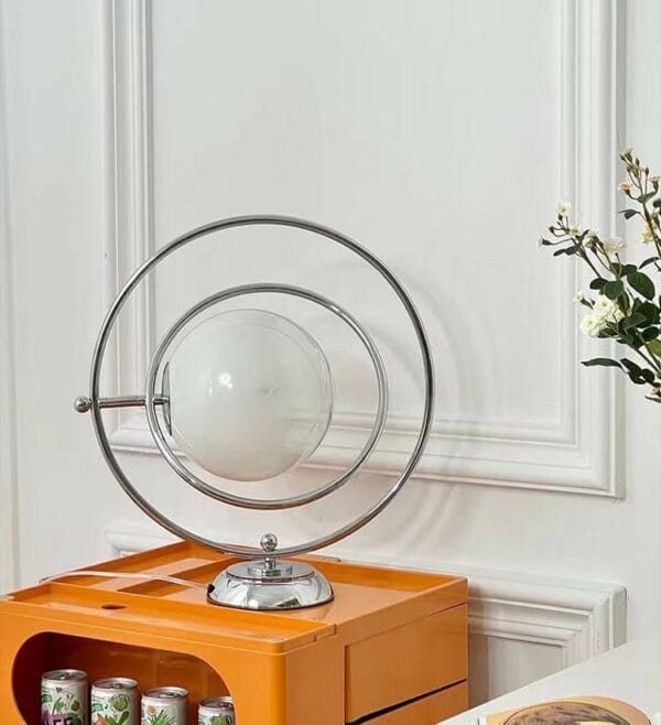 rotating moon table lamp chrome (20490500369)