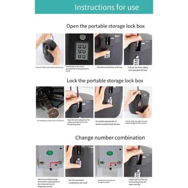 portable safe 2l volume