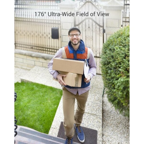 ezviz db2 2k battery powered video doorbell kit