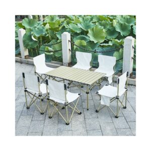 camping table + chairs*4