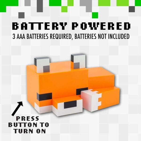 minecraft fox night lamp