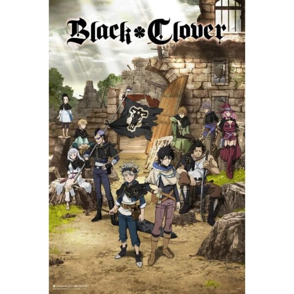 art print 61x91,5 cm black clover 01 (gpe5619)