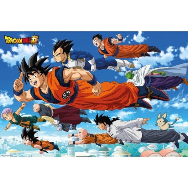 art print 61x91,5 cm dragon ball super flying (fp4917)