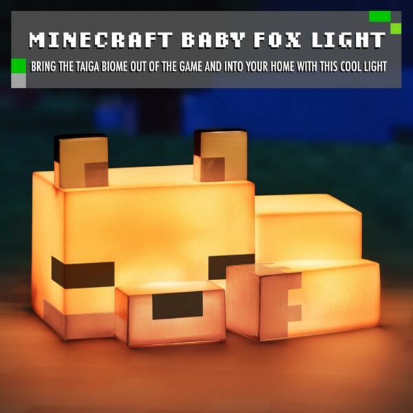 minecraft fox night lamp