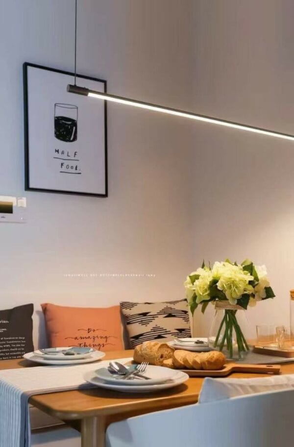 rod pendant led lamp deco