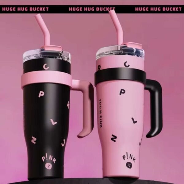 stainless steel tumbler with straw
