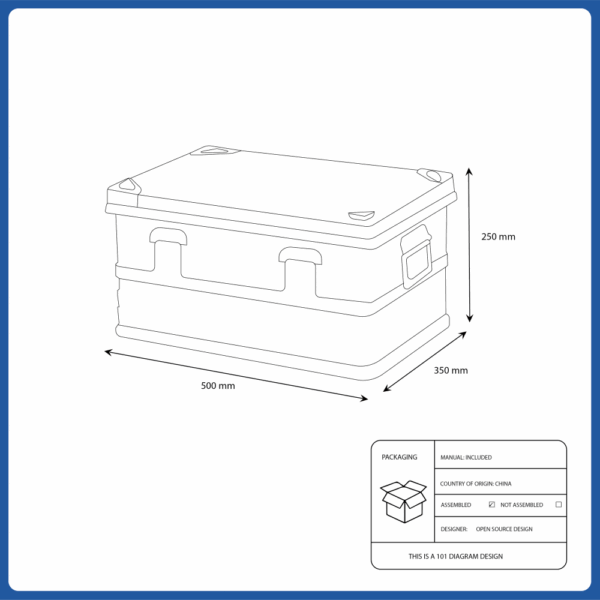 camping cottage storage box