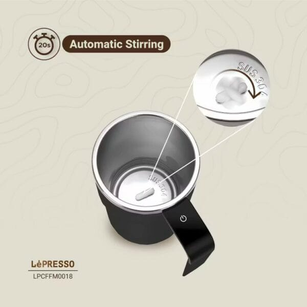lépresso auto magnetic stirring cup (lpcffm0018)