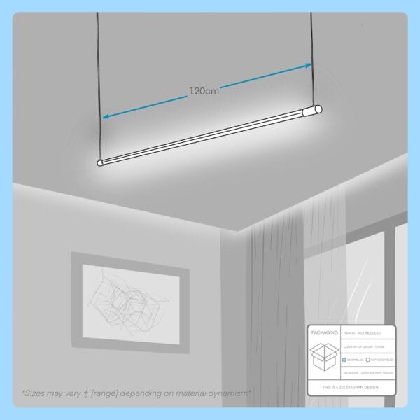 rod pendant led lamp deco