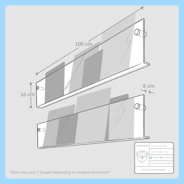 acrylic magazine/vinyl display holder (20490500345)