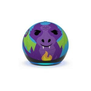 amazon echo dot kids (5th gen) smart speaker with alexa dragon