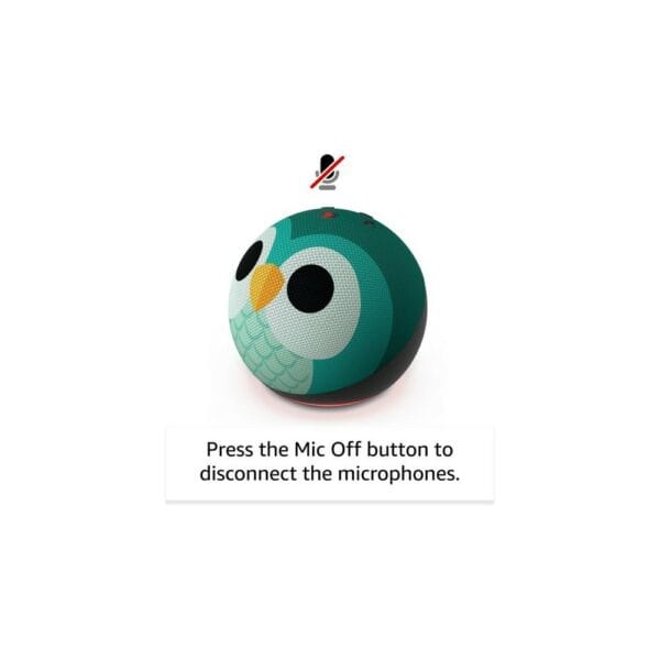 amazon echo dot kids (5th gen) smart speaker with alexa owl