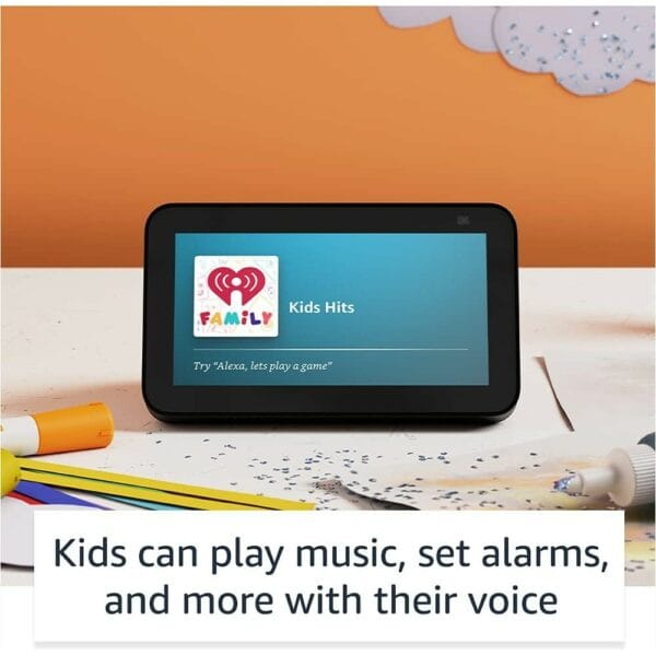 amazon echo show 5 kids (2nd gen) display with speaker & alexa chemeleon