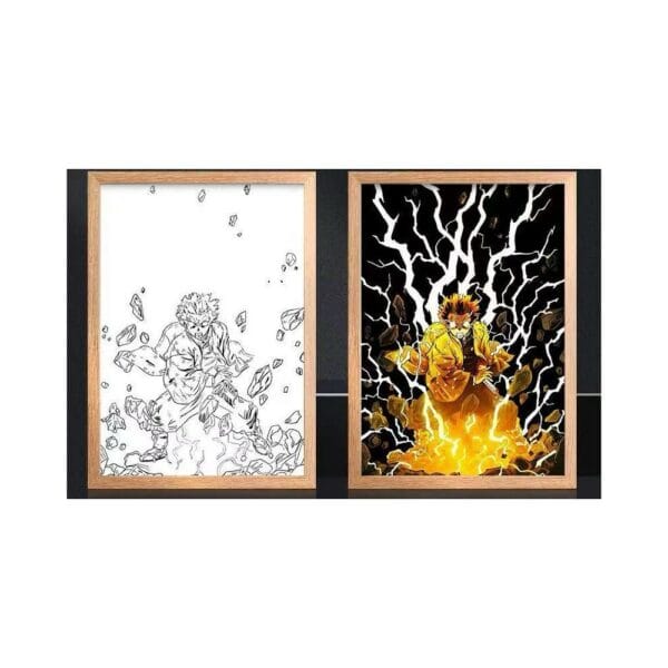 ambient light photo frame demon slayer zenitsu