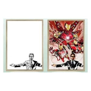 ambient light photo frame iron man