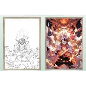 ambient light photo frame luffy
