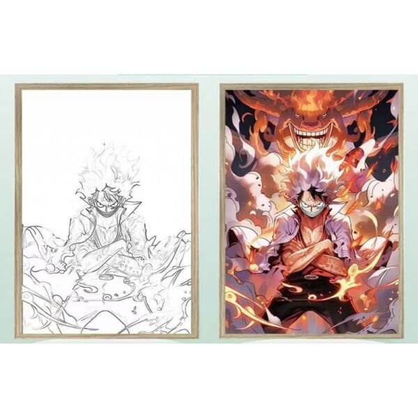 ambient light photo frame luffy