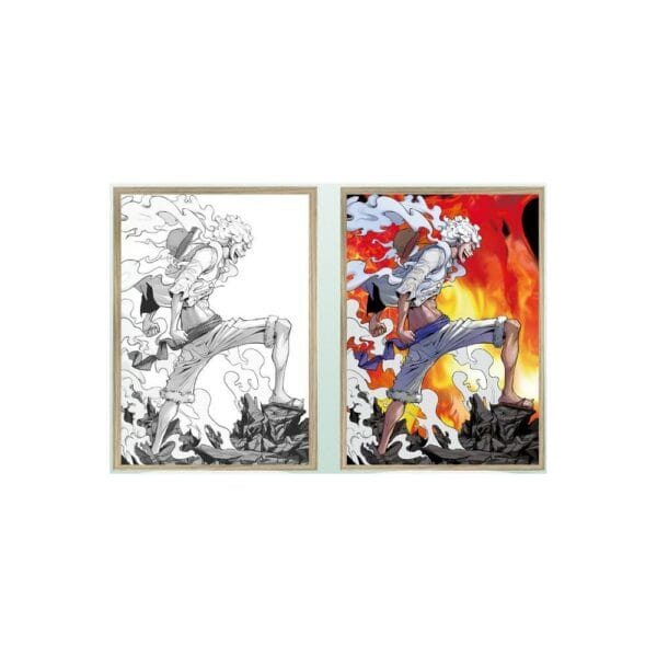 ambient light photo frame luffy gear 5 (model 3)