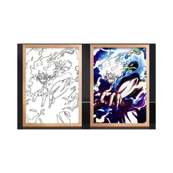 ambient light photo frame luffy gear 5 model 4