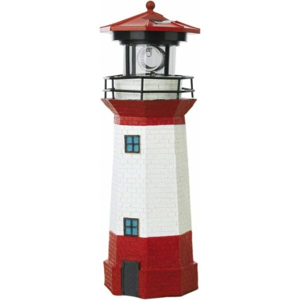ao rotating solar powered lighthouse 10.6 inch