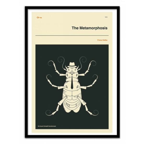 art poster the metamorphosis jazzberry blue
