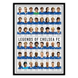 art poster legends of chelsea fc olivier bourdereau