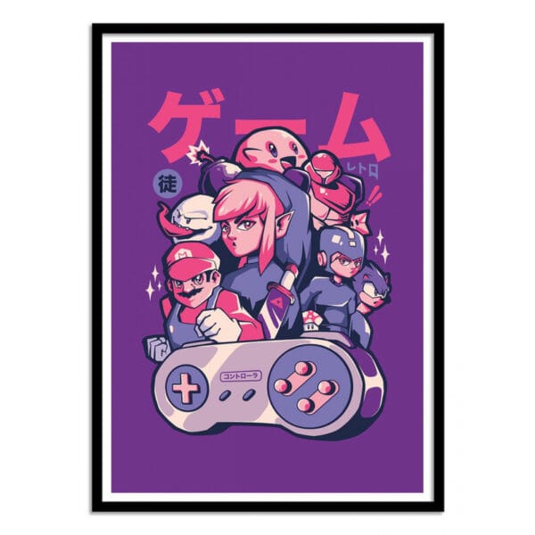 art poster retro gang eduely