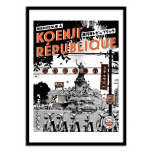 art poster tokyo paris république paiheme studio