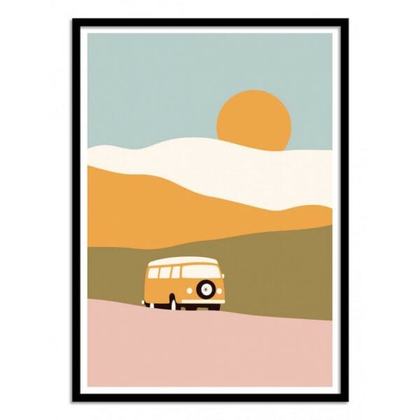 art poster van in landscape florent bodart format : 30 x 40 cm