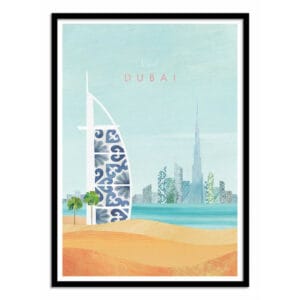 art poster visit dubai henry rivers