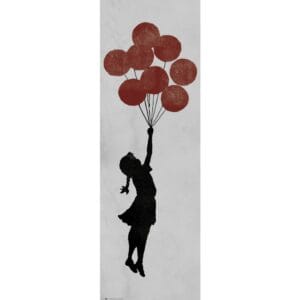 art print 53x158 cm door poster brandalised girl floating licensed (8435497227494)
