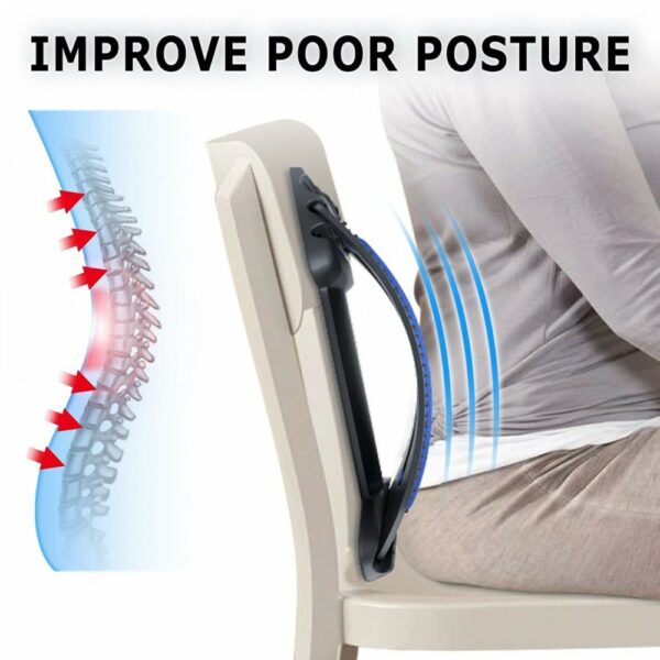 back stretching device,back massager for bed & chair & car,multi level lumbar
