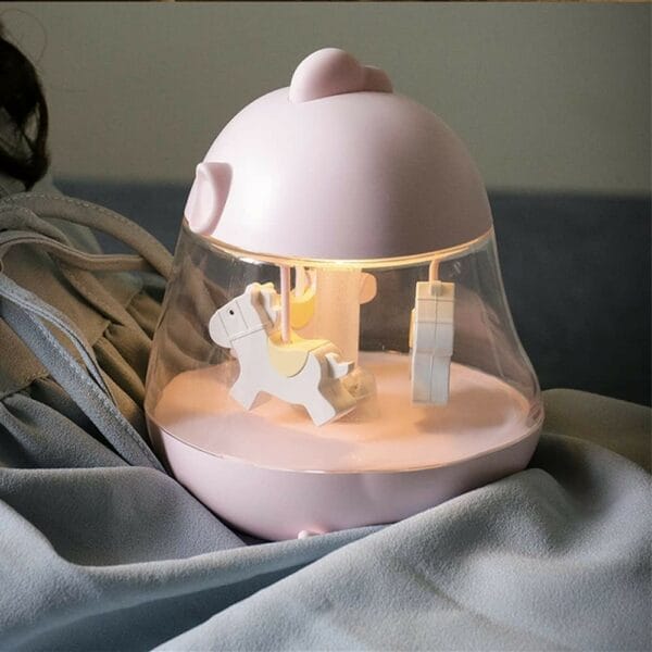carousel music box night light