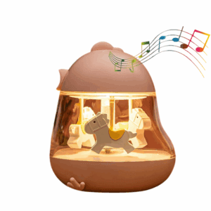 carousel music box night light