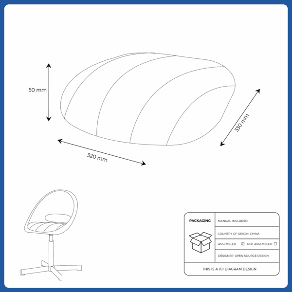 children´s seat pad for desk chair dark (705.388.32)