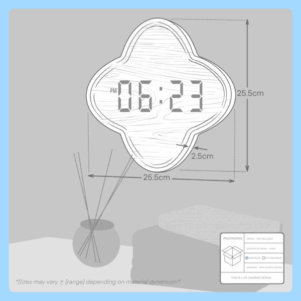 creative led wall clock