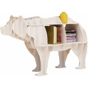 creative polar bear book shelf