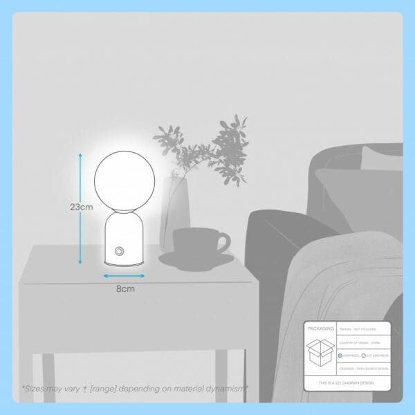 cute globe table lamp