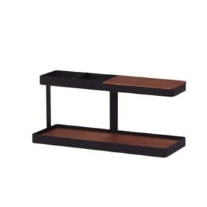 two layer display shelf desktop organiser